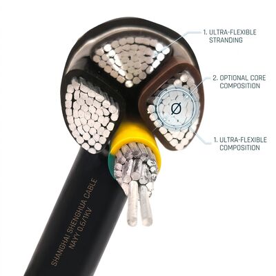 চীন Oil Resistant Chemical Resistant PVC Insulated Cable 450/750V 3 Core Industrial Use সরবরাহকারী