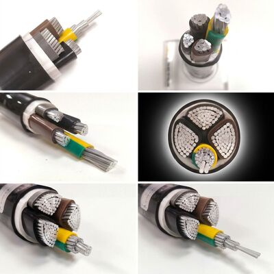 UV Resistant PVC Insulated Power Cable 0.6/1kV 4x35mm2 Aerial Overhead Outdoor Use সরবরাহকারী
