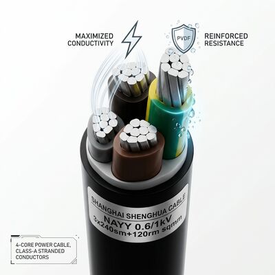 Waterproof Moisture Resistant PVC Insulated Cable 0.6/1kV 2 Core 2x4mm2 Outdoor Wet Area সরবরাহকারী