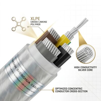 High Temperature XLPE Insulated PVC Sheathed Cable 0.6/1kV 4x16mm2 Power Station সরবরাহকারী