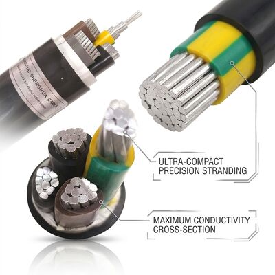Free Sample PVC Insulated Power Cable 0.6/1kV 3x10mm2 Copper Fast Delivery সরবরাহকারী