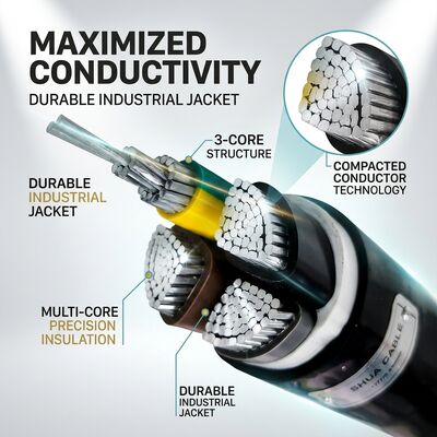 Oil Resistant Chemical Resistant PVC Insulated Cable 450/750V 3 Core Industrial Use সরবরাহকারী