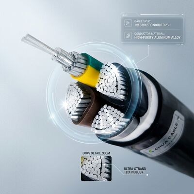 Free Sample PVC Insulated Power Cable 0.6/1kV 3x10mm2 Copper Fast Delivery সরবরাহকারী