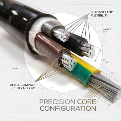 NYY 4x70mm2 Anti UV PVC Insulated Cable Direct Burial Sunlight Resistant 0.6/1kV IEC60502 সরবরাহকারী