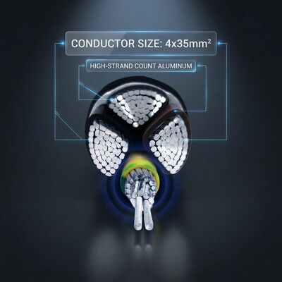 N2XCH 4x25mm2 LSZH PVC Insulated Cable Low Smoke Zero Halogen 0.6/1kV IEC60502 সরবরাহকারী