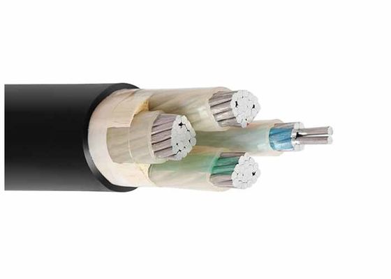 0.6 / 1kV অ্যালুমিনিয়াম কন্ডাকটর চার কোর XLPE ভেতরের কেবল কম ভোল্টেজ